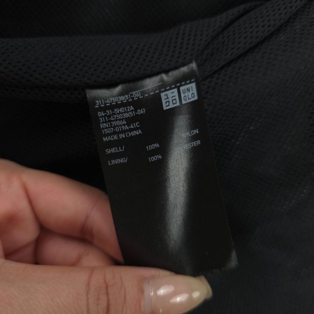 UNIQLO Windproof Stand Collar Blouson Soft Shell Hoodie Jacket Gorpcore Minimal - Picture 12 of 13
